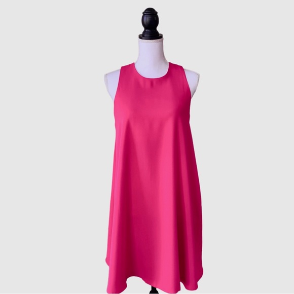 ADRIANNE VITTADINI SHIFT DRESS FUCHSIA TANK DRESS - Picture 6 of 12